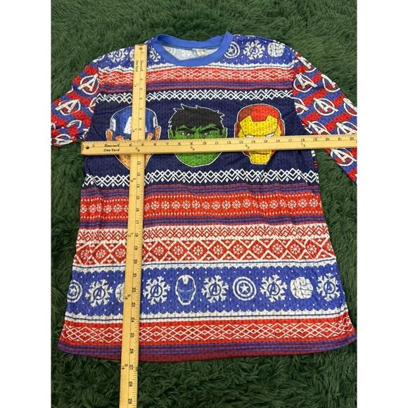 Marvels Avengers Women's Christmas Sweater Thin Long Sleeve Shirt - Picture 4 of 8